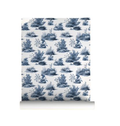 The Little Shop of Horrors Toile de Jouy Wallpaper