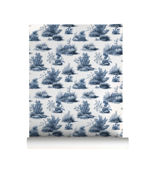 The Little Shop of Horrors Toile de Jouy Wallpaper