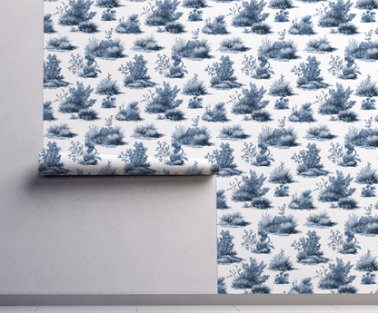 The Little Shop of Horrors Toile de Jouy Wallpaper