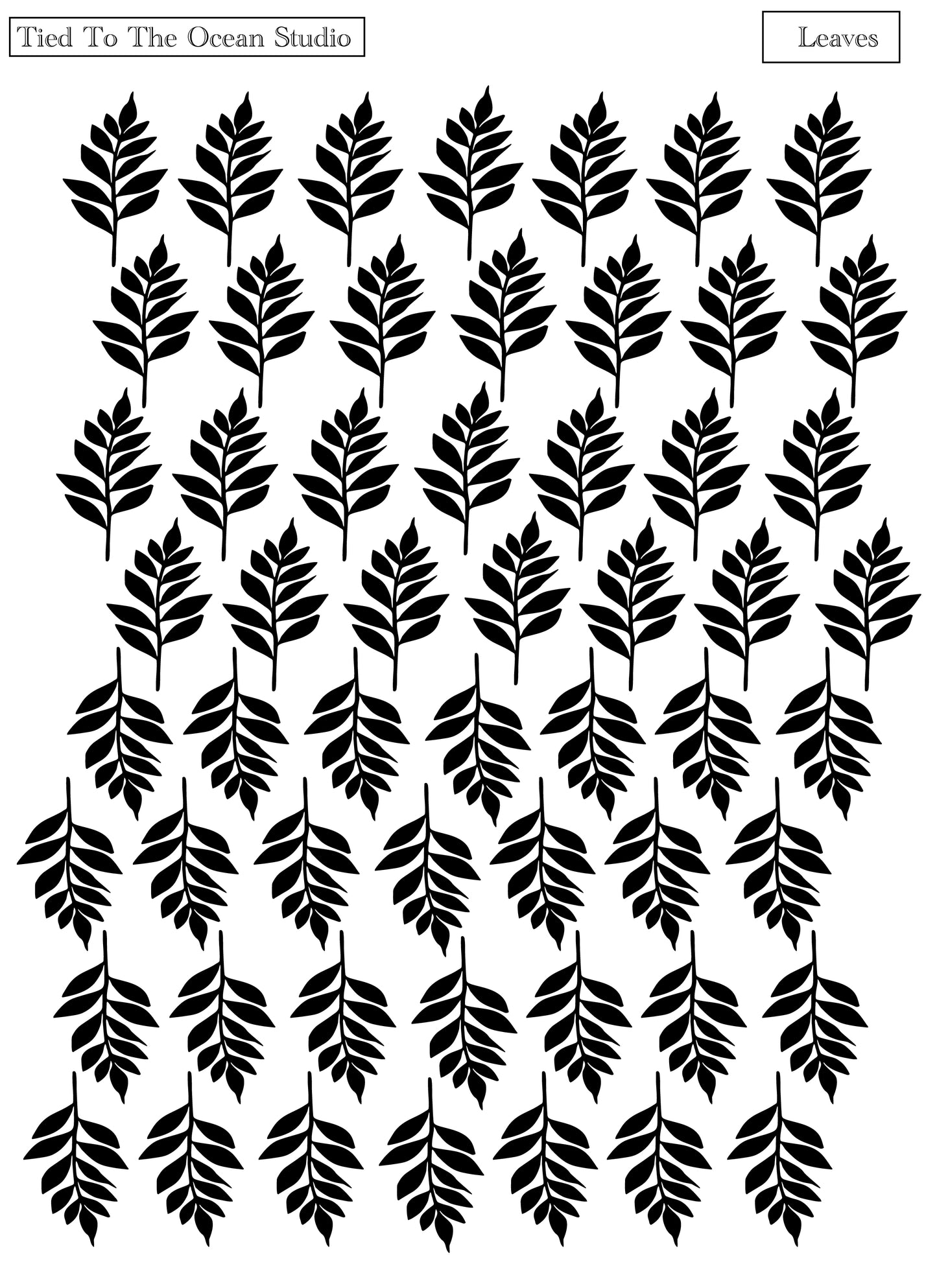 Leaves Vinyl Resist Stickers