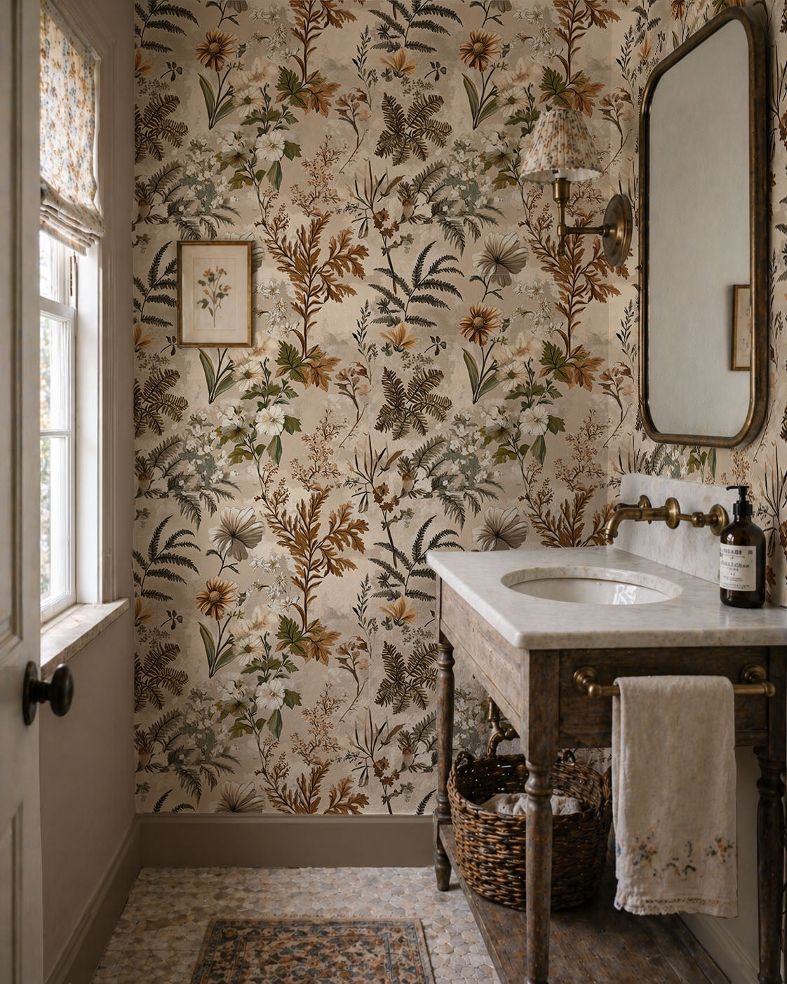 Woodland Whisper - Neutral Wildflower Wallpaper