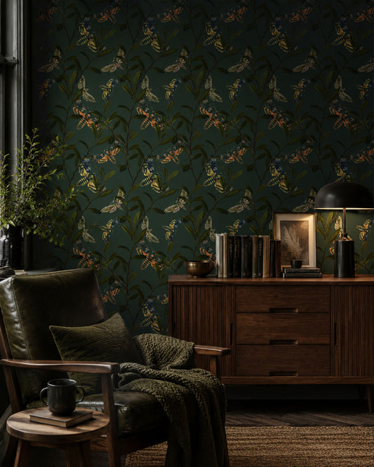 Death Head Hawk Moth - Dark Moody Moth Wallpaper
