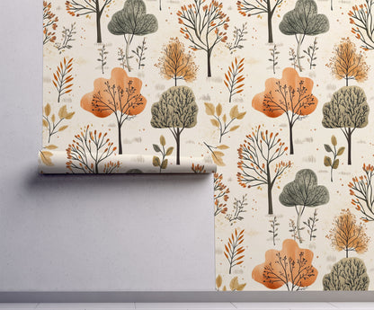 Forest Tales - Watercolor Forest Wallpaper