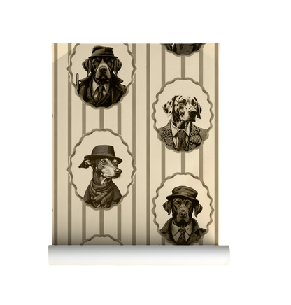 Vintage Dog Portrait Wallpaper – Mob Dogs