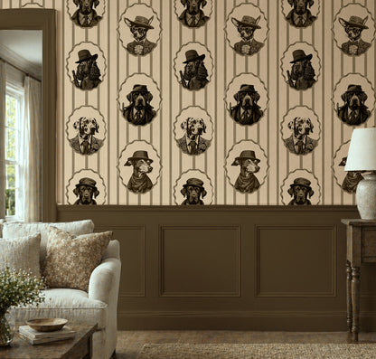 Vintage Dog Portrait Wallpaper – Mob Dogs