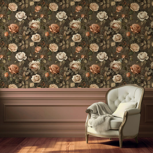 Roses at Dusk - Dark Rose Wallpaper