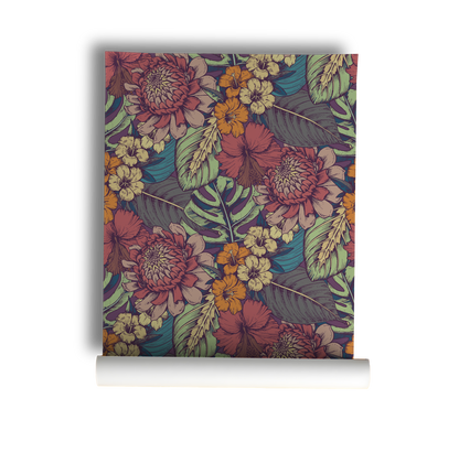 Tropical Floral Wallpaper