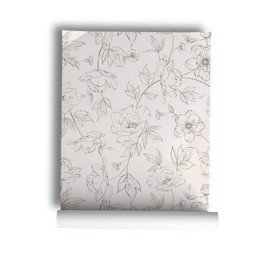 Honey Peonies Wallpaper