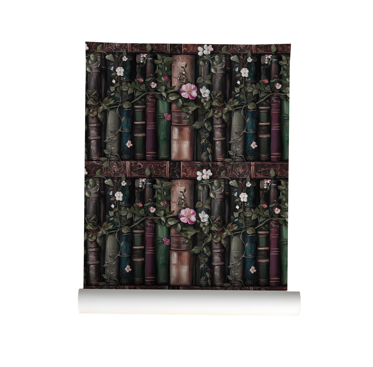 Old World Library Wallpaper