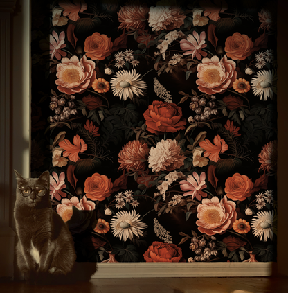 Wild Luxe - Moody Floral Wallpaper