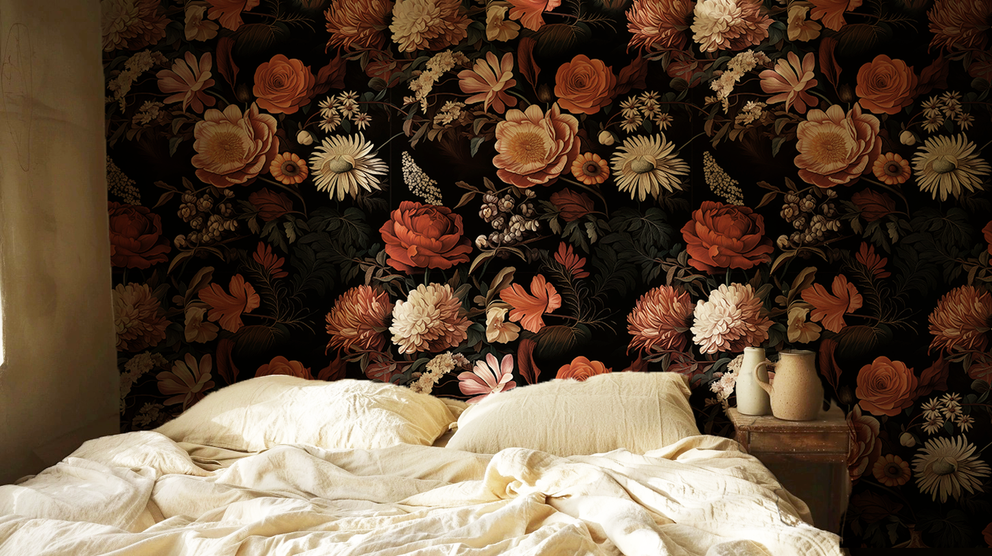 Wild Luxe - Moody Floral Wallpaper