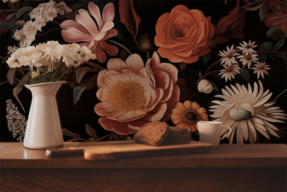Wild Luxe - Moody Floral Wallpaper
