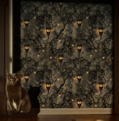 Whisperwick Wallpaper – Dark Lantern Peel and Stick Wallpaper