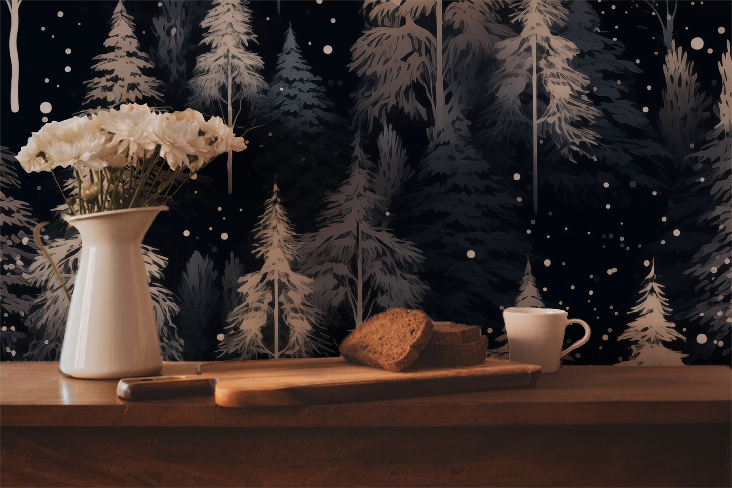 Winter Forest – Dark Woodland Wallpaper