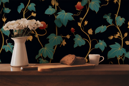 Folkloric Vines Wallpaper