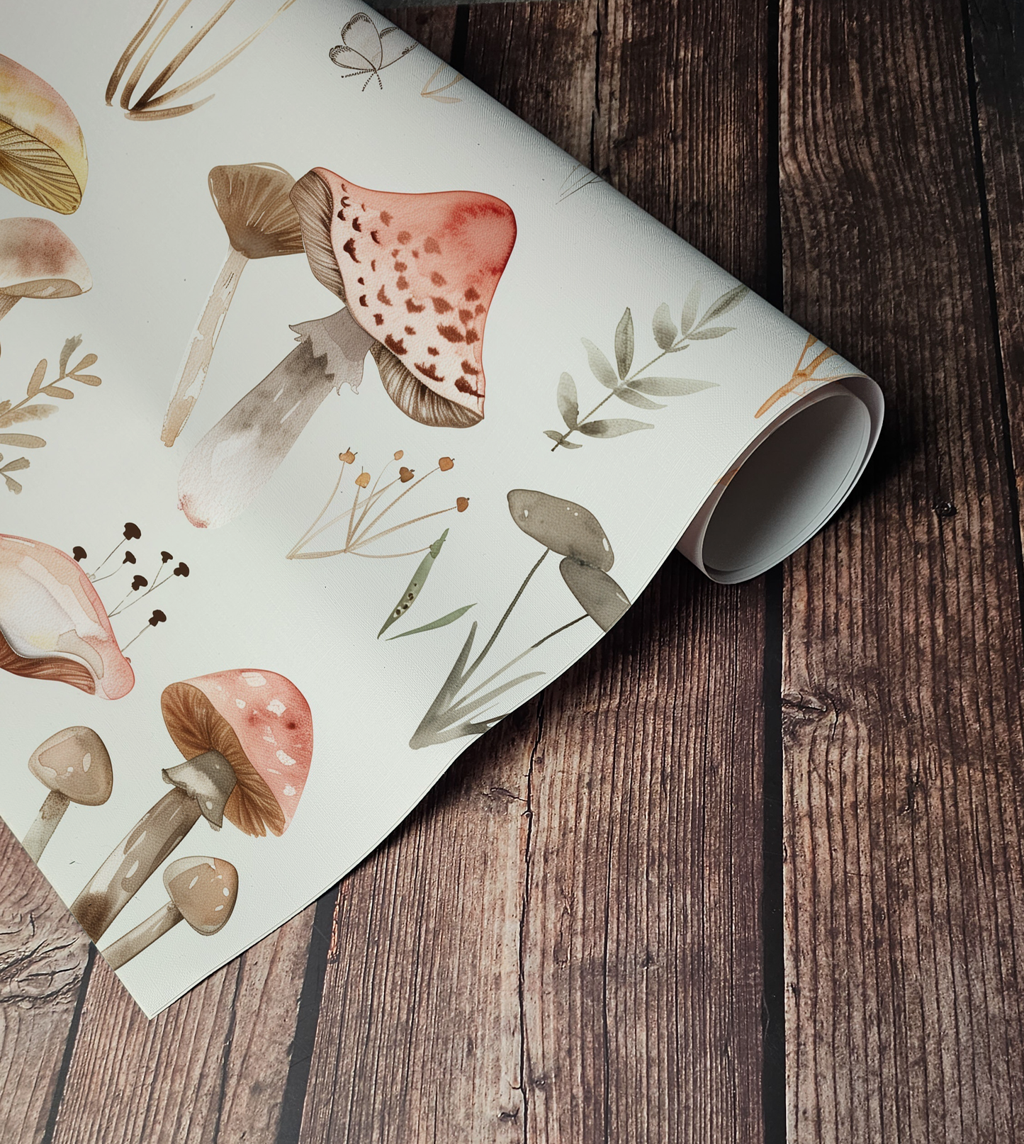 Mushroom Forest – Vintage Mushroom Botanical Wallpaper