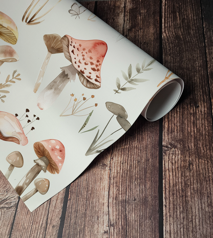Mushroom Forest – Vintage Mushroom Botanical Wallpaper