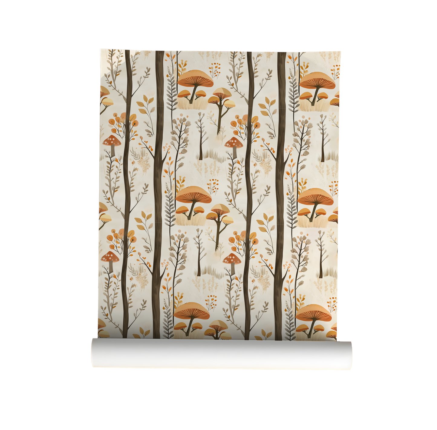 Storybook Woodland – Mushroom Forest Wallpaper