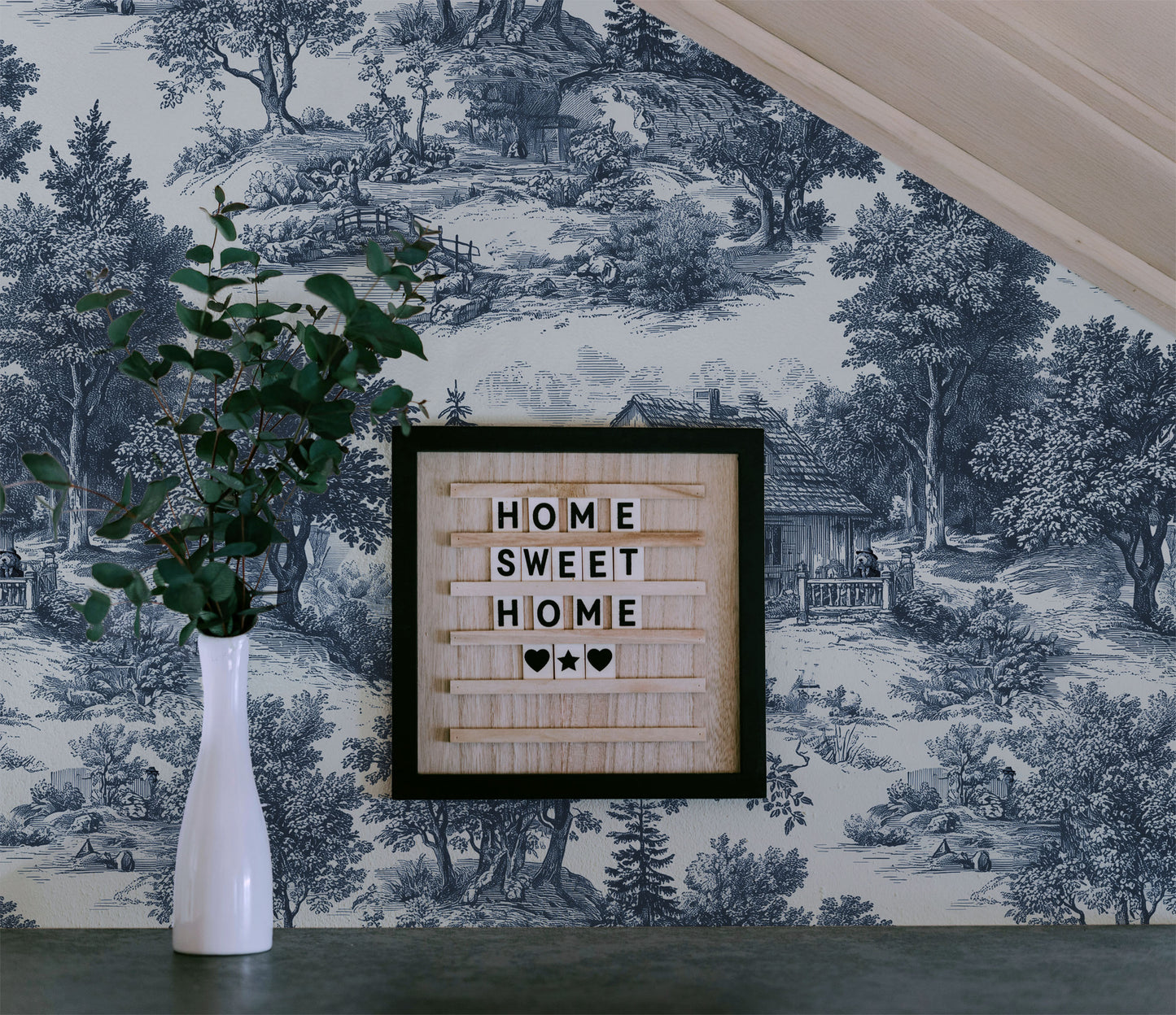 Countryside Toile De Jouy Wallpaper