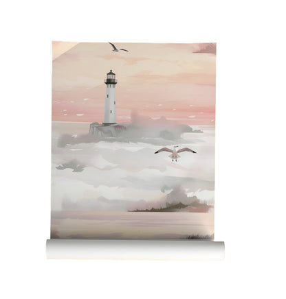 Lighthouse  and an Ocean Breeze Wallpaper