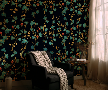Folkloric Vines Wallpaper