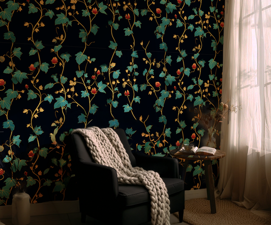 Folkloric Vines Wallpaper