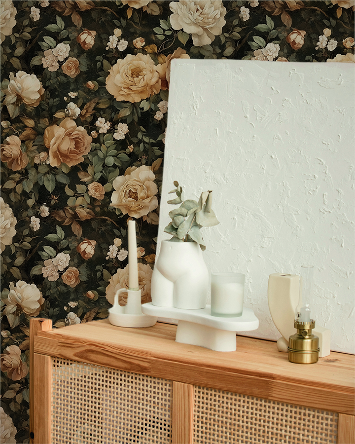 Secret Grove  - Moody Floral Wallpaper