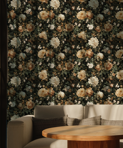 Secret Grove  - Moody Floral Wallpaper