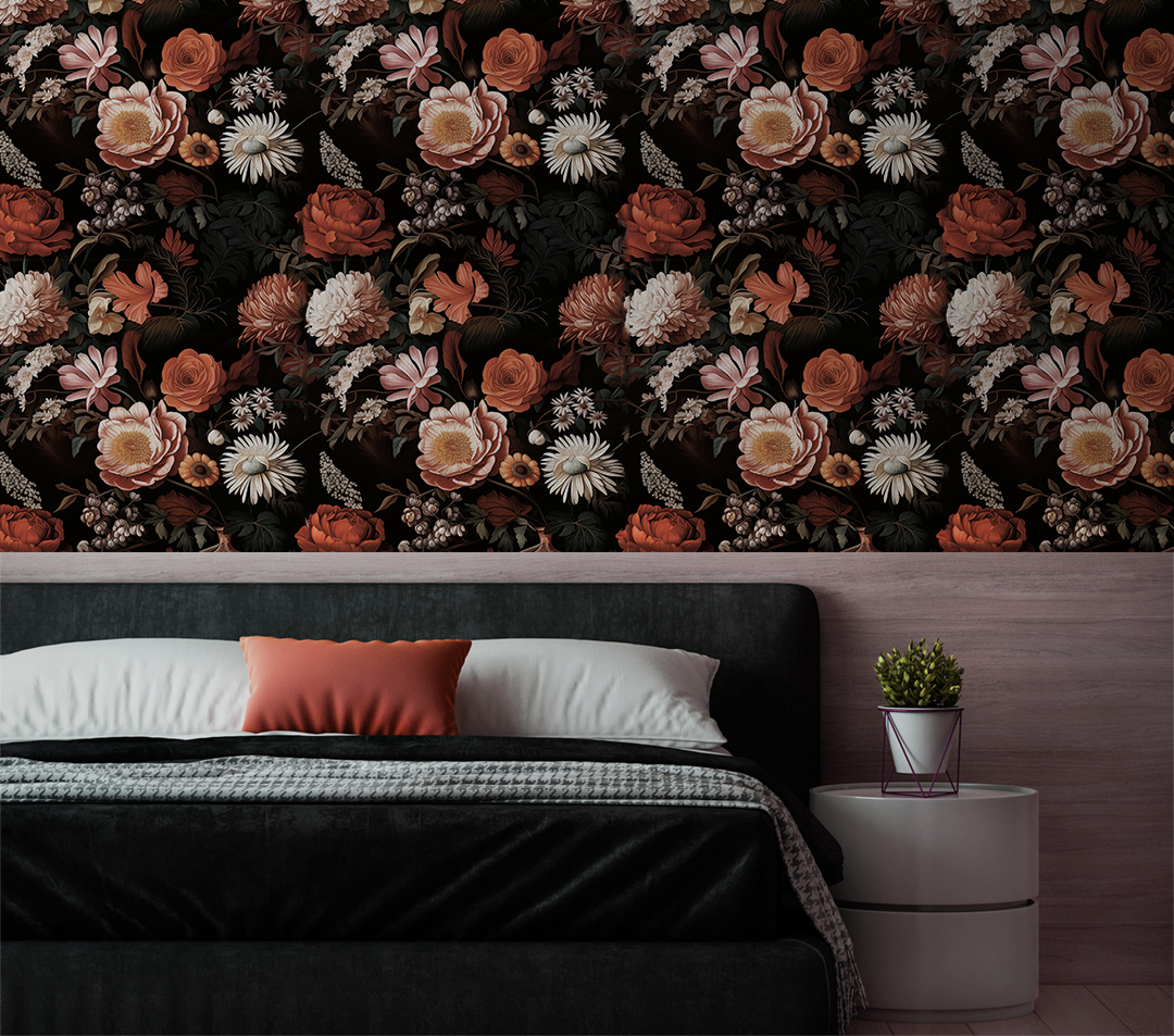 Wild Luxe - Moody Floral Wallpaper