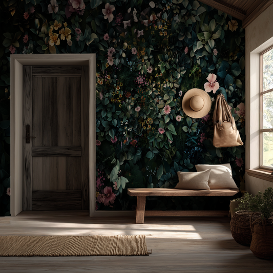 Fantasia - Colorful Moody Floral Wallpaper Mural