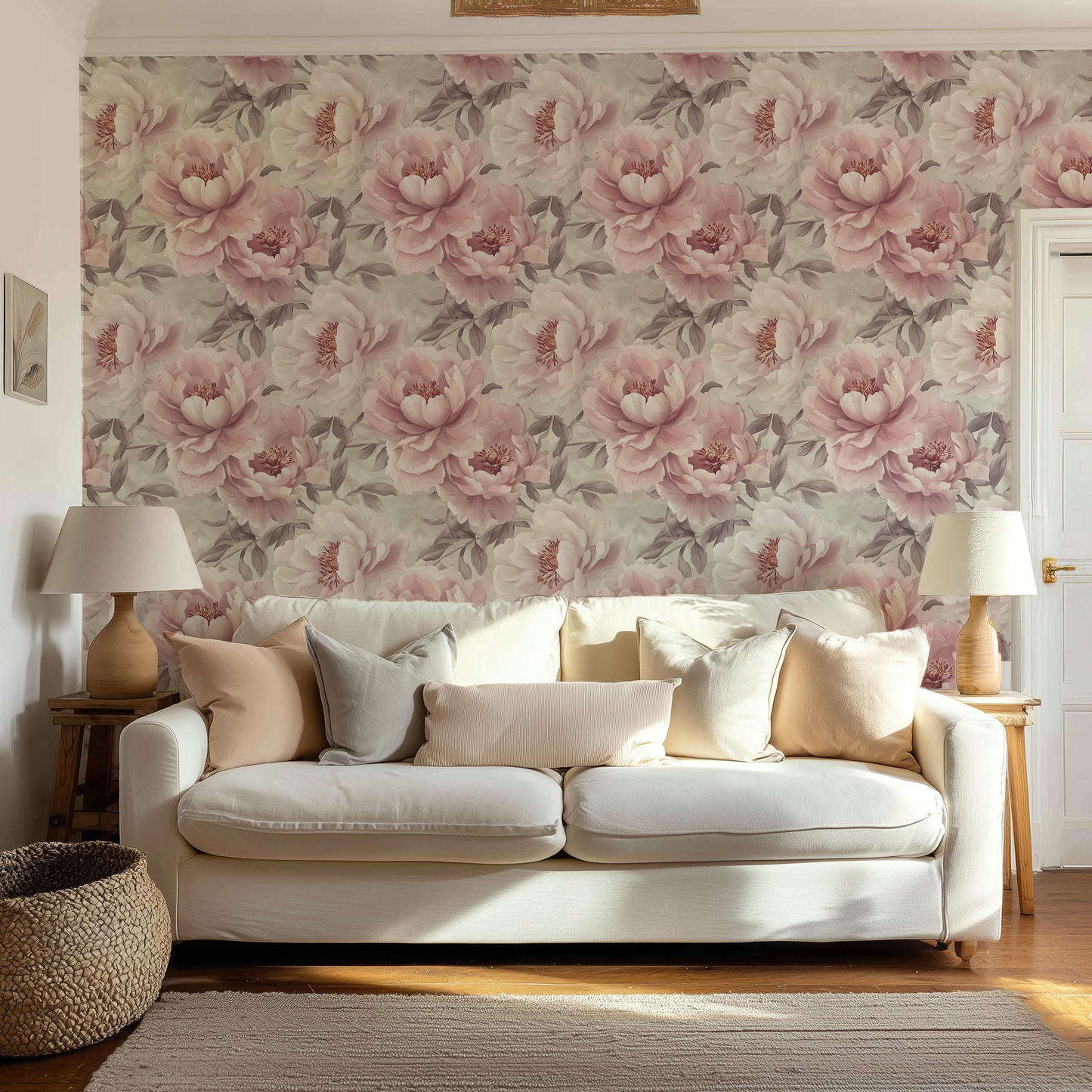 Fairytale Peonies – Pink Peony Floral Wallpaper