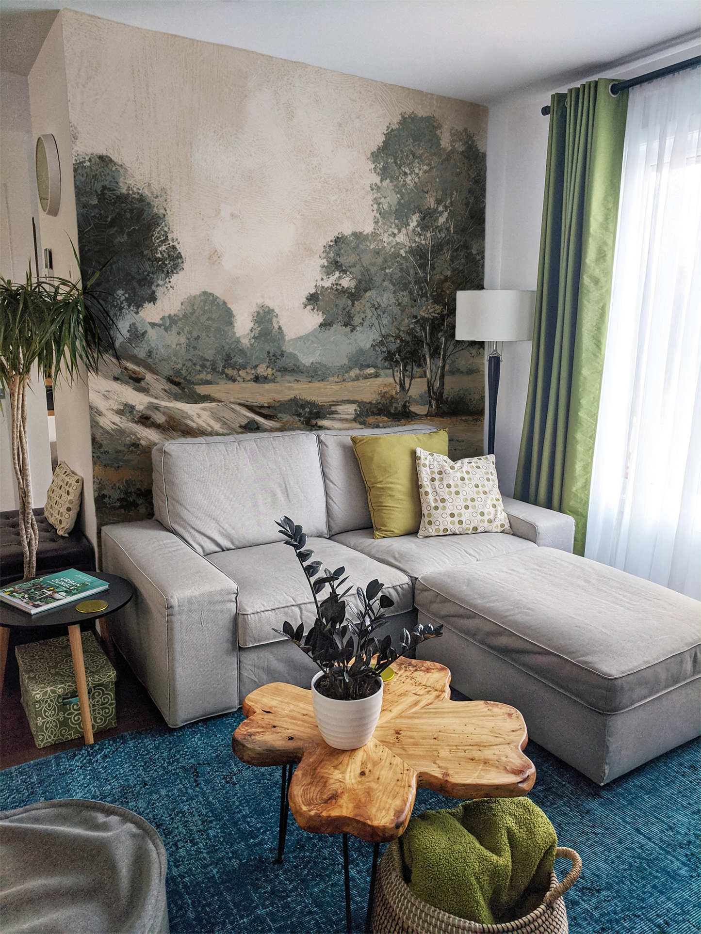 Neutral Landscape Wallpaper Mural – Quiet Field