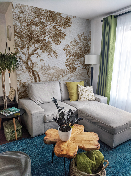 Toile Wallpaper Mural – Whispering Hills Landscape