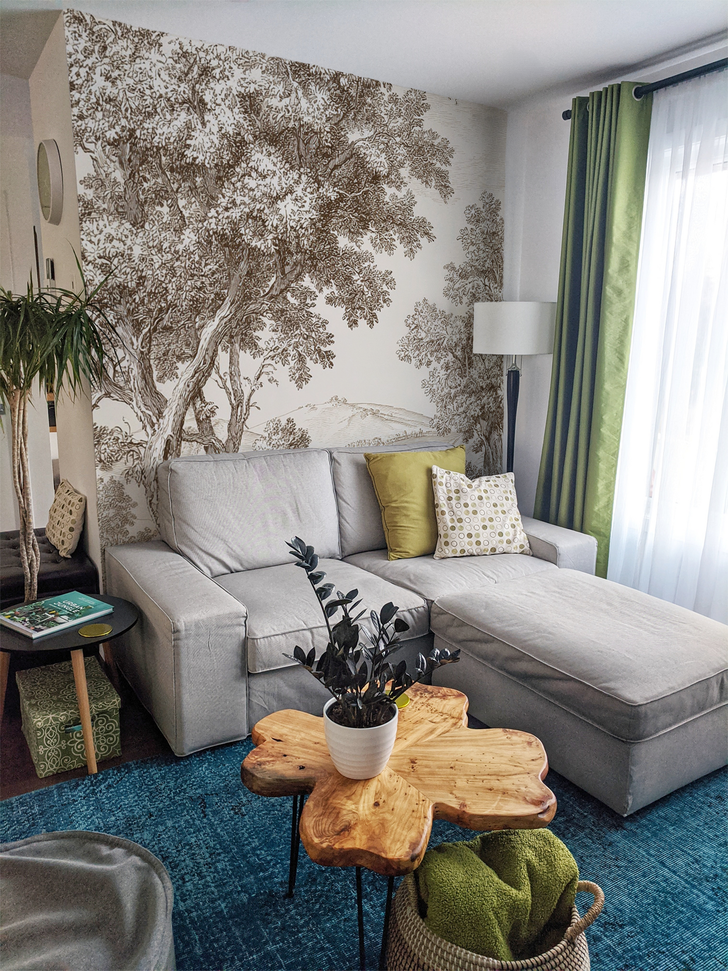 Countryside Toile Wallpaper Mural