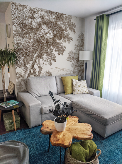 Countryside Toile Wallpaper Mural