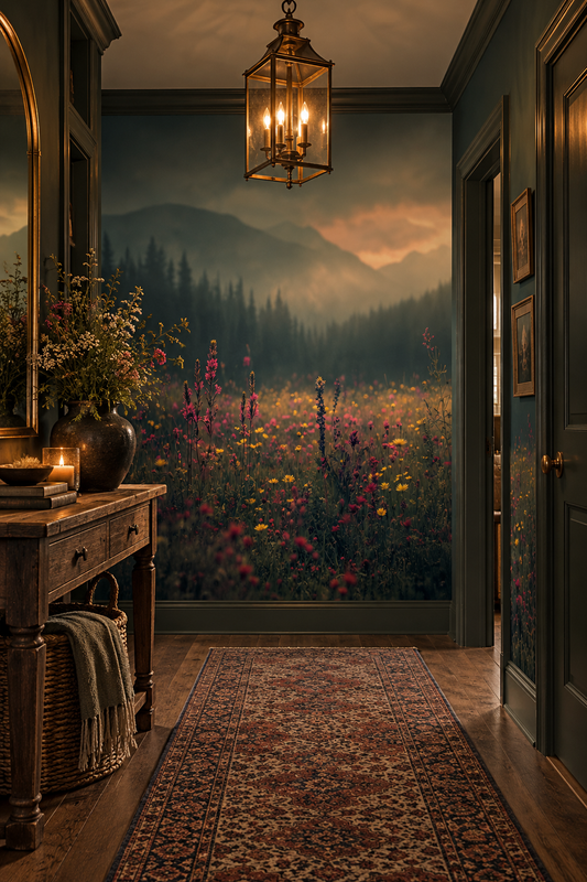 Lavender Haze – Lavender Field Floral Wallpaper Mural