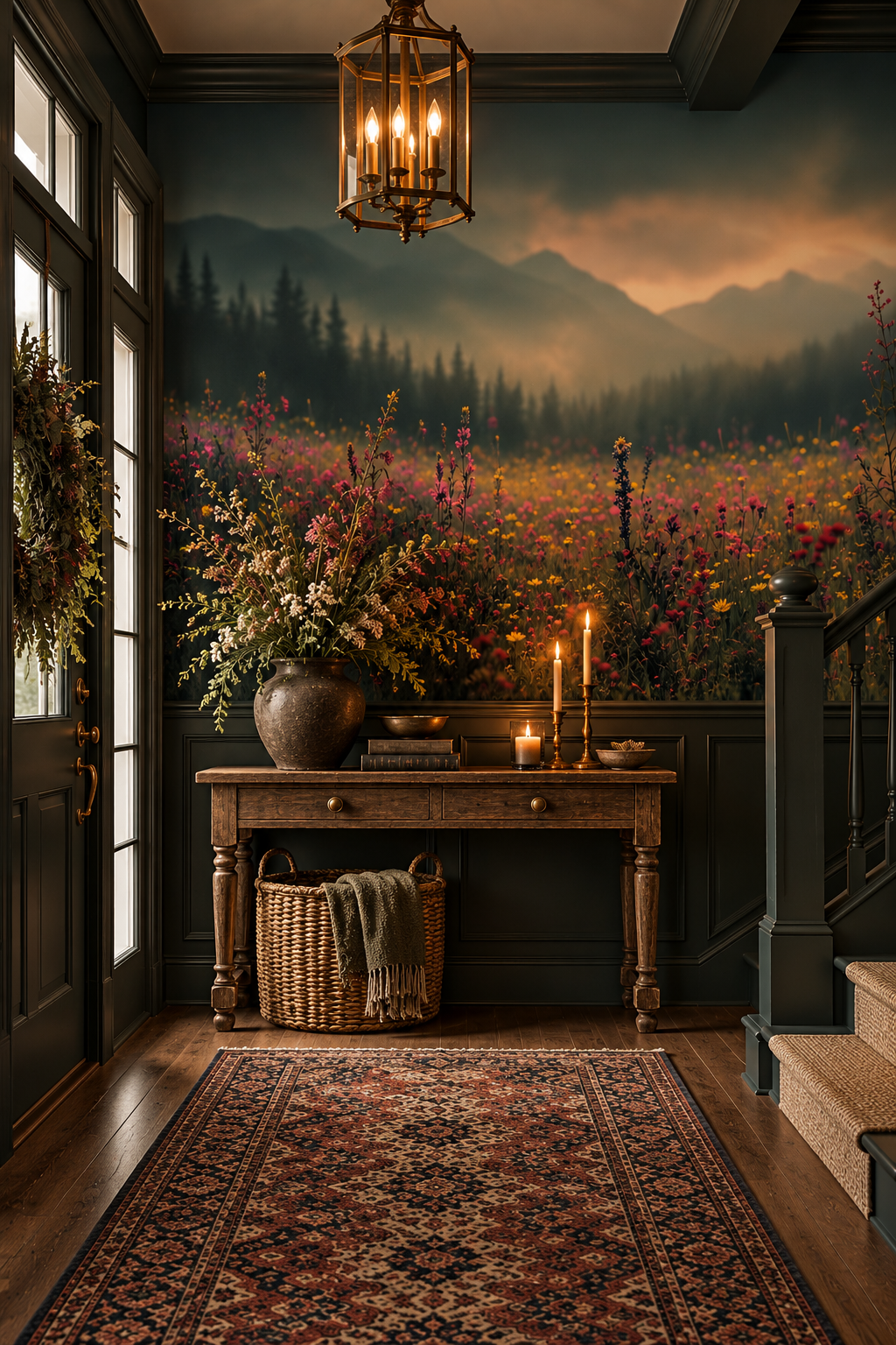 Lavender Haze – Lavender Field Floral Wallpaper Mural