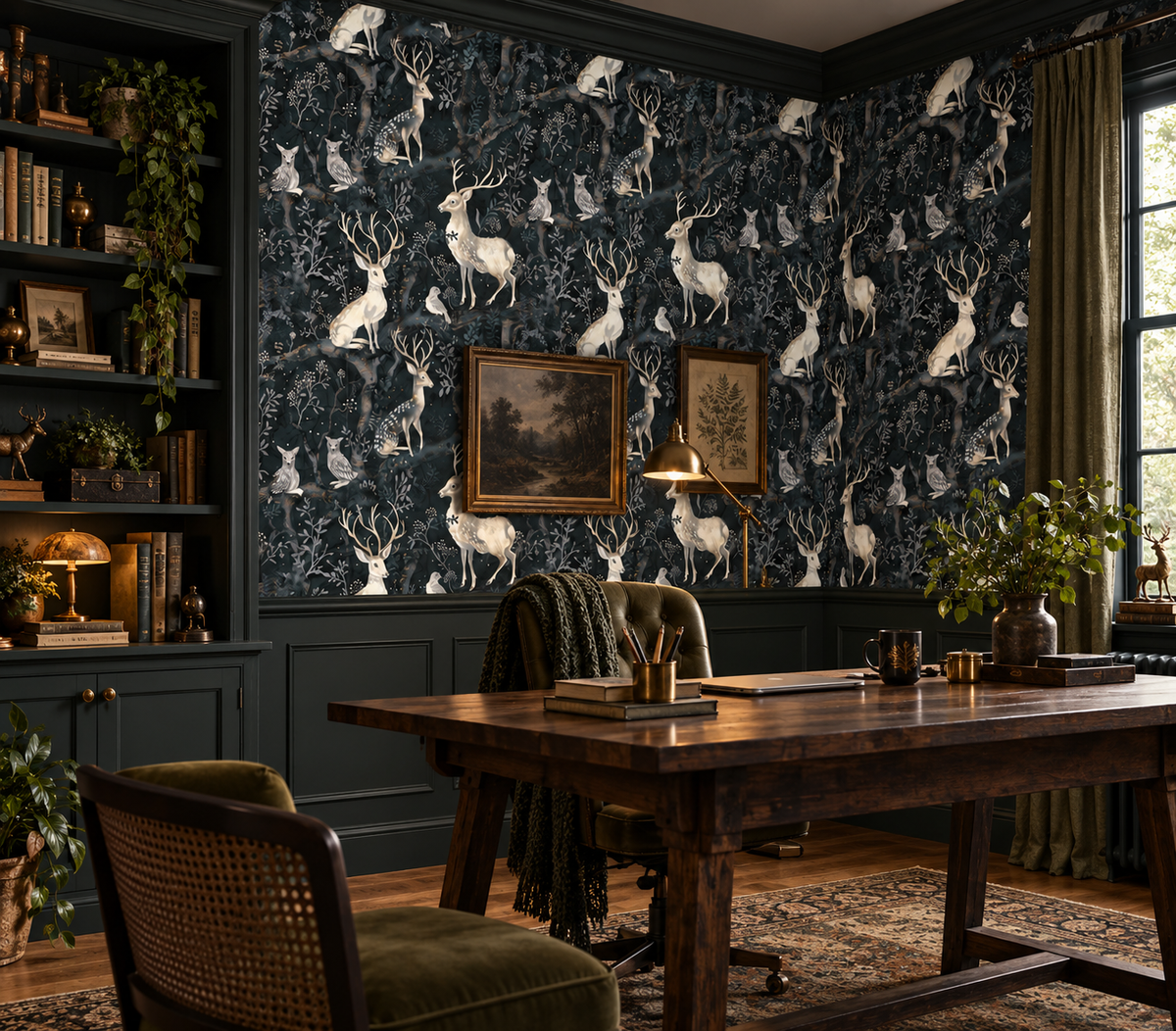 Enchanted Fairytales - Ethereal Forest Animal Wallpaper