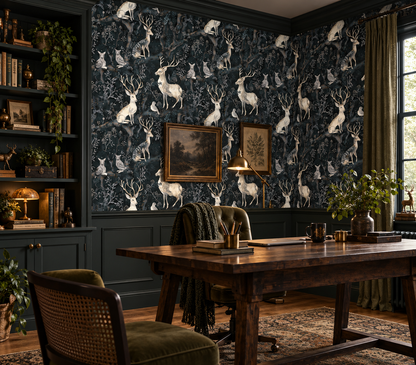 Enchanted Fairytales - Ethereal Forest Animal Wallpaper