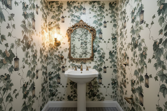 A Classic Tale - Powder Room Mockup