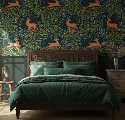 Enchanted Woodland Deer Wallpaper