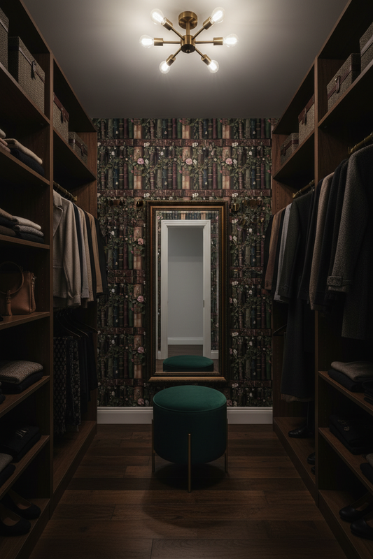 Old World Library Closet Mockup
