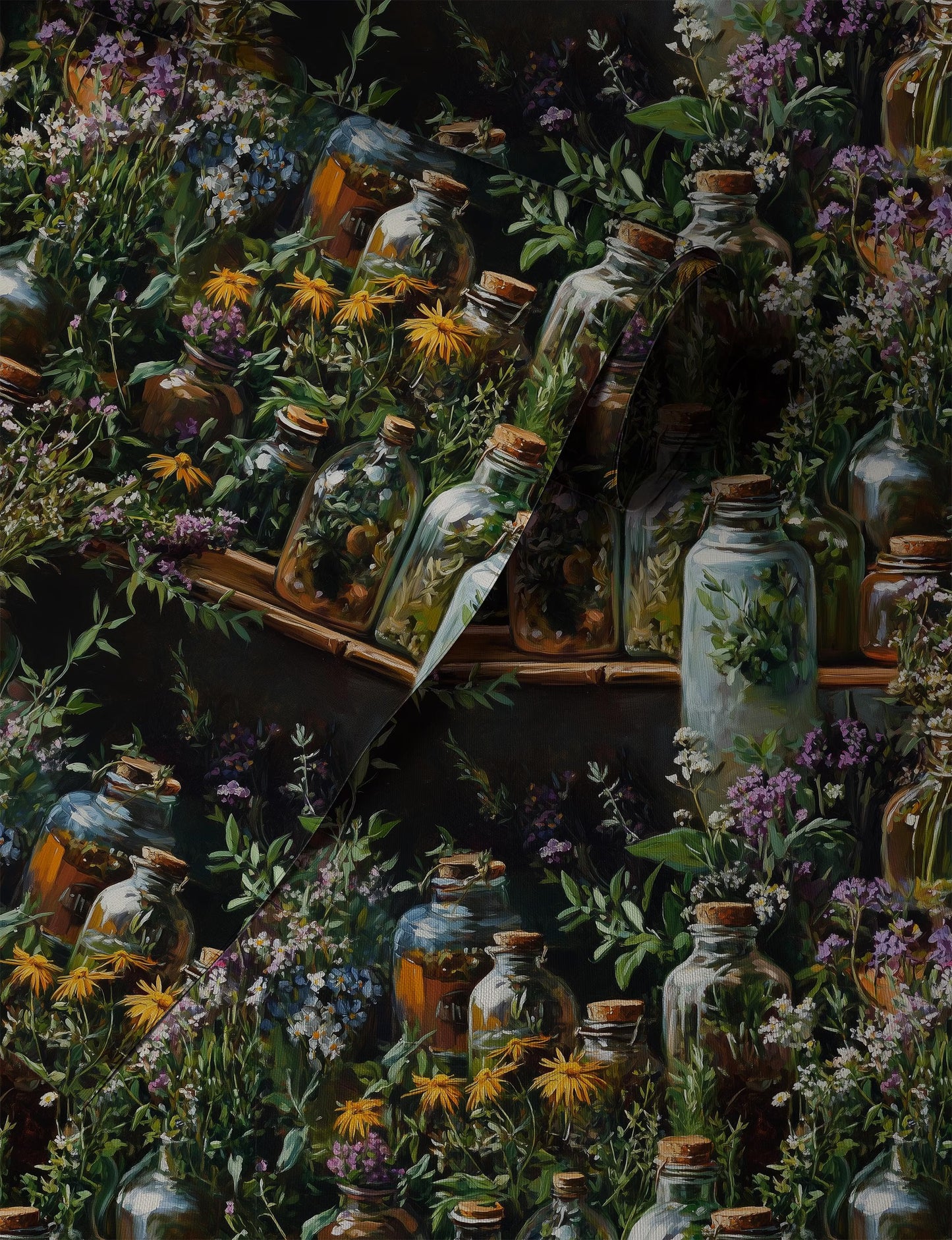 Tinctures – Apothecary Floral Wallpaper