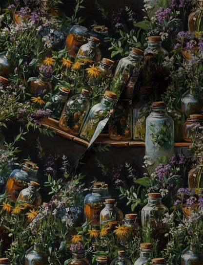 Tinctures – Apothecary Floral Wallpaper