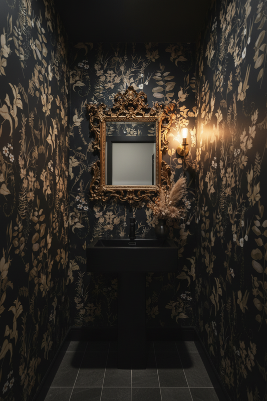 Rainy Day Garden Powder Room