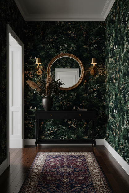 Renaissance Chickens Hallway Mockup
