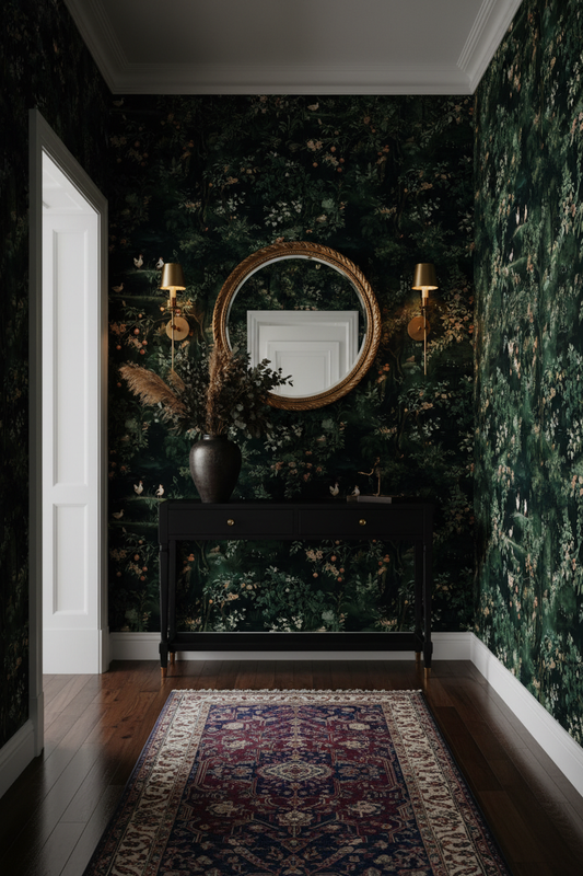 Renaissance Chickens Hallway Mockup
