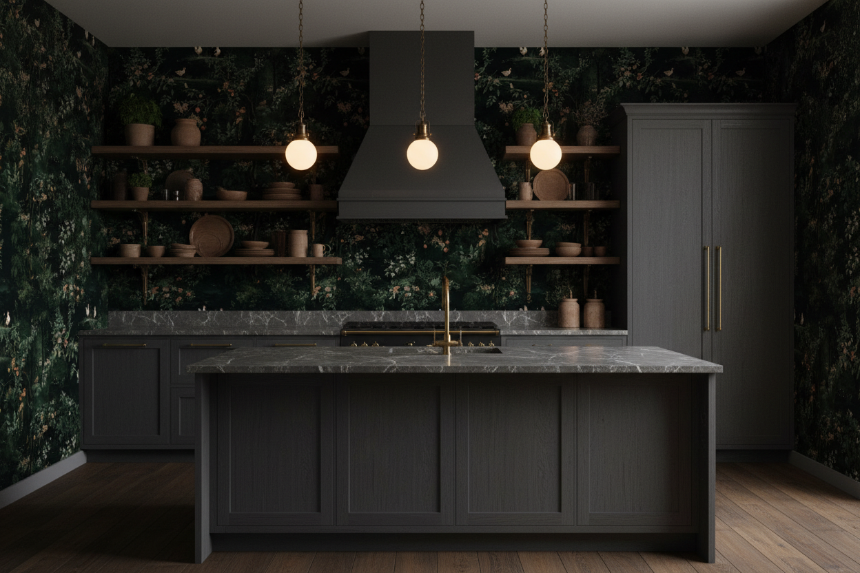 Renaissance Chickens Kitchen Mockup
