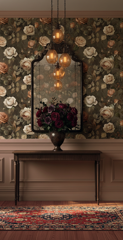 Roses at Dusk Entryway Mockup