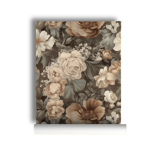 Sepia Bloom Wallpaper